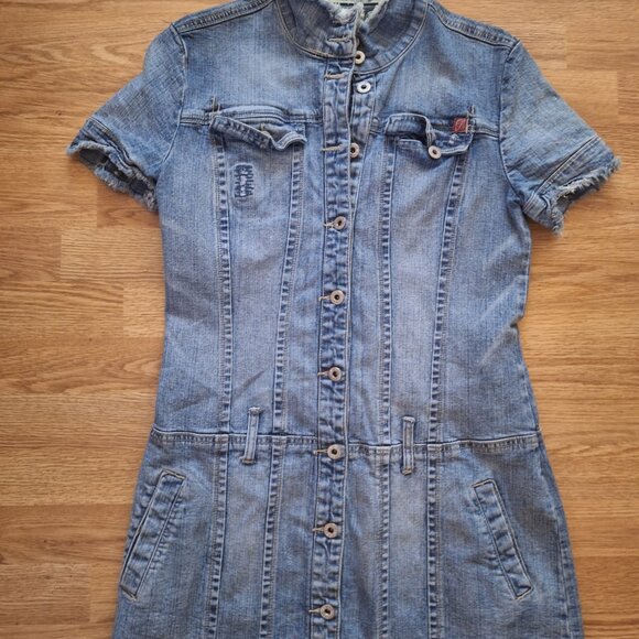 Y2K era FOXY JEANS denim mini dress - Picture 2 of 10